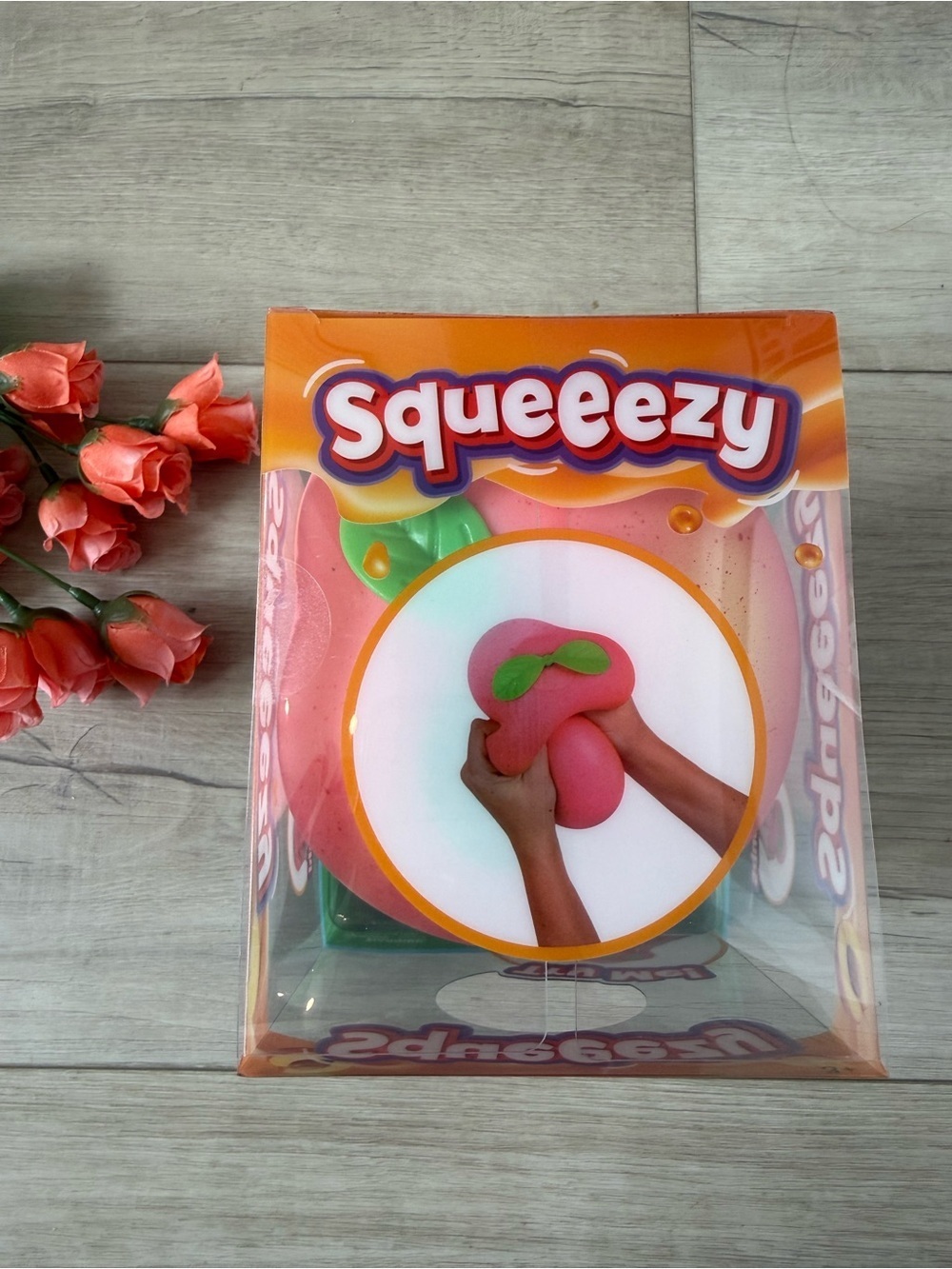 Sunny Days Jumbo Squeeezy  viral PEACH Squishy Sensory Stress
Relief Toy
